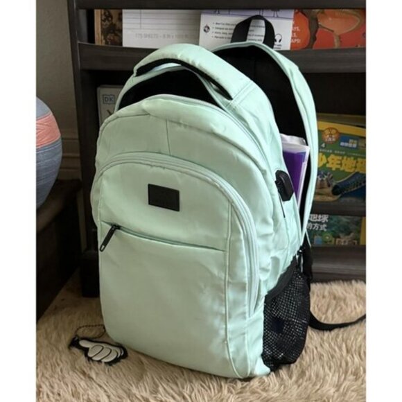 🆕Matein Men Mint Green Travel Business Anti Theft Slim Sturdy Laptops Backpack - Picture 1 of 10